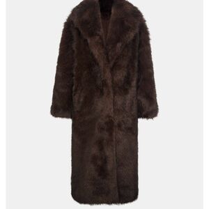 WeWoreWhat Dark Brown Teddy Jacket